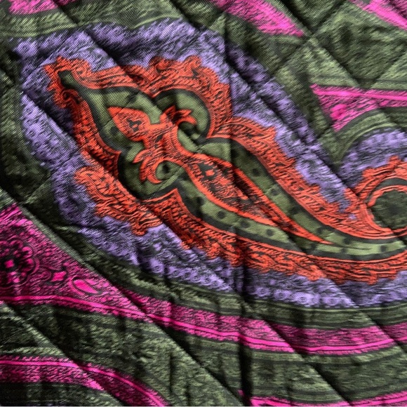 JW Anderson x Topshop Paisley Silk Quilted Top Sz 2 - Picture 8 of 8